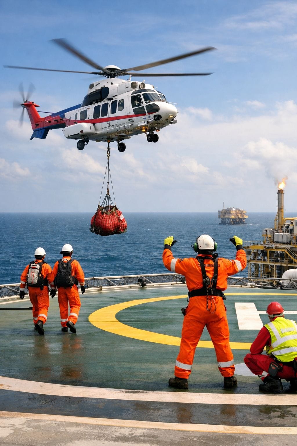Loty offshore - Transport helikopterowy na platformy wiertnicze