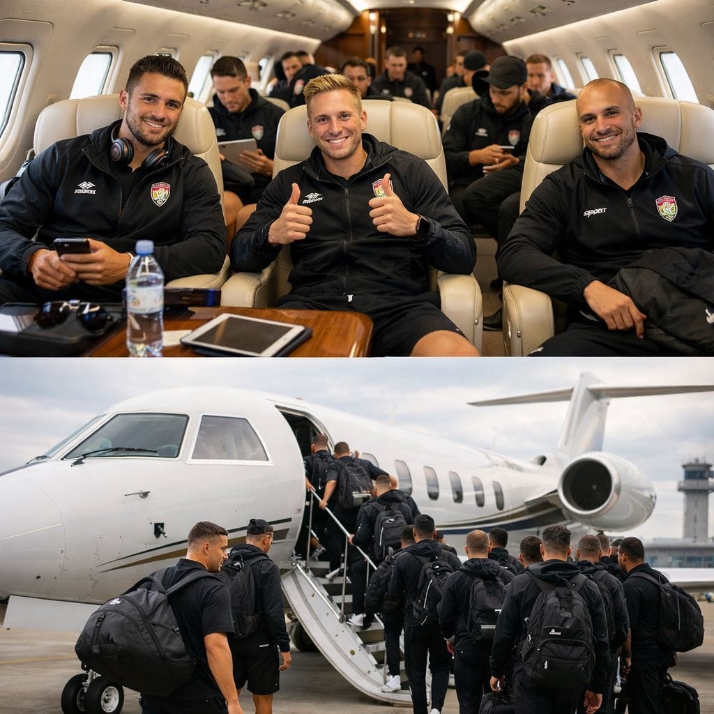 Czy można czarterować samolot dla drużyny sportowej?